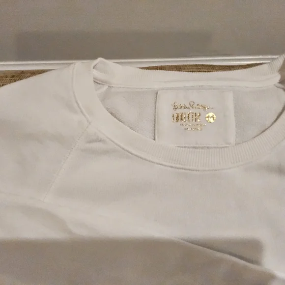 Lilly Pulitzer White Sweatshirt - Picture 2 of 4